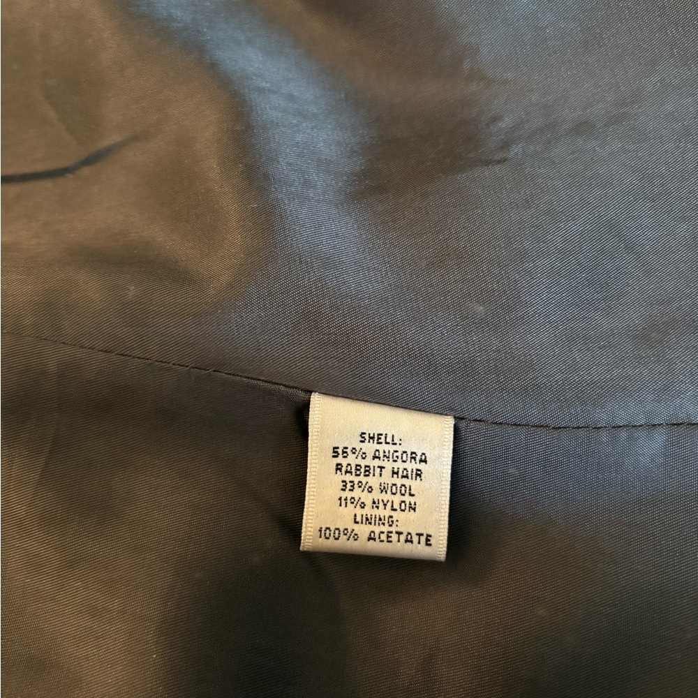 Talbots Angora Rabbit Hair, Wool Coat - Picture 7 of 8